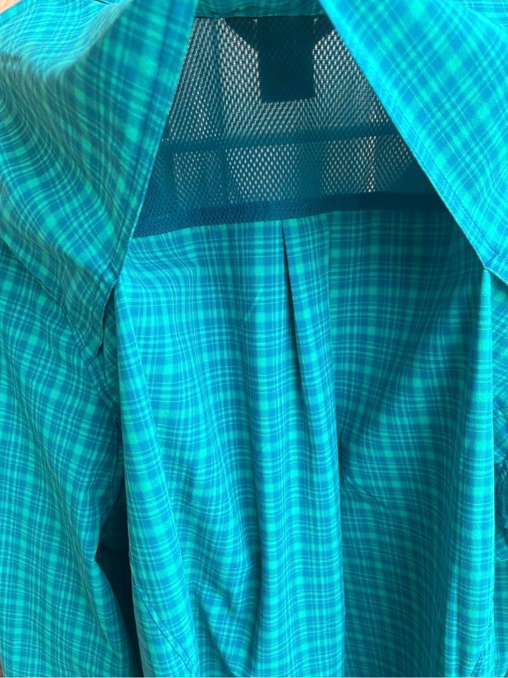 Duluth AKHG Womens Teal Plaid Vented Nylon Hiking Jacket Mesh Lined Sz XL - Picture 4 of 6